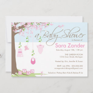 Baby Shower Invitation - Baby Clothes Einladung