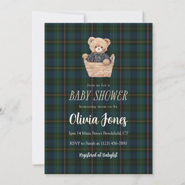 Baby Shower Invitation Card (Vorderseite)
