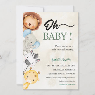 Baby Shower Invitation –Customizable Einladung