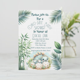 Baby Shower Invitation Dinosaur Dino Mite Party Einladung