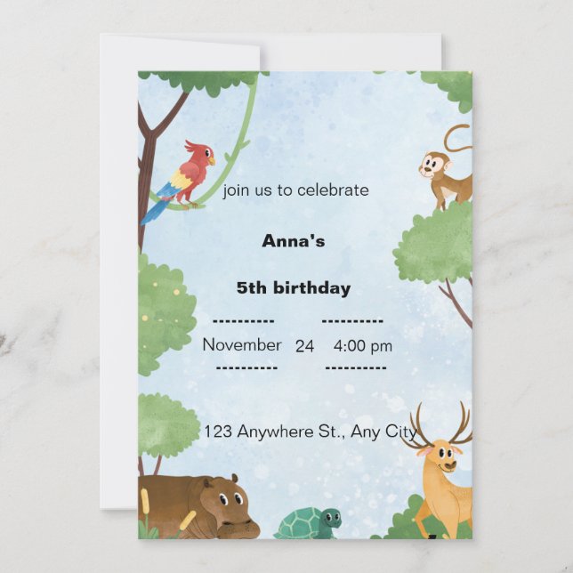 BABY SHOWER INVITATION EINLADUNG (Vorderseite)