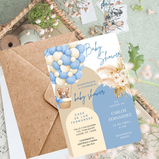 Baby Shower Invitation for Boy–Customizable Einladung (Von Creator hochgeladen)