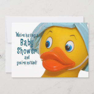 BABY SHOWER INVITATION - RUBBER DUCK NAH UP EINLADUNG