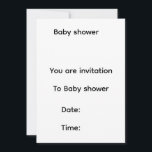 Baby shower invitation  save the date<br><div class="desc">Baby shower invitation</div>