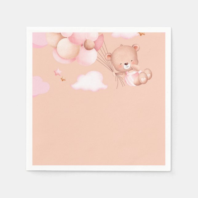 BABY SHOWER INVITATION SERVIETTE (Vorderseite)