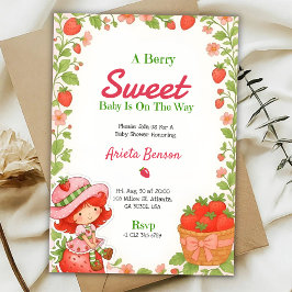 baby shower invitation with a Berry Sweet theme Einladung