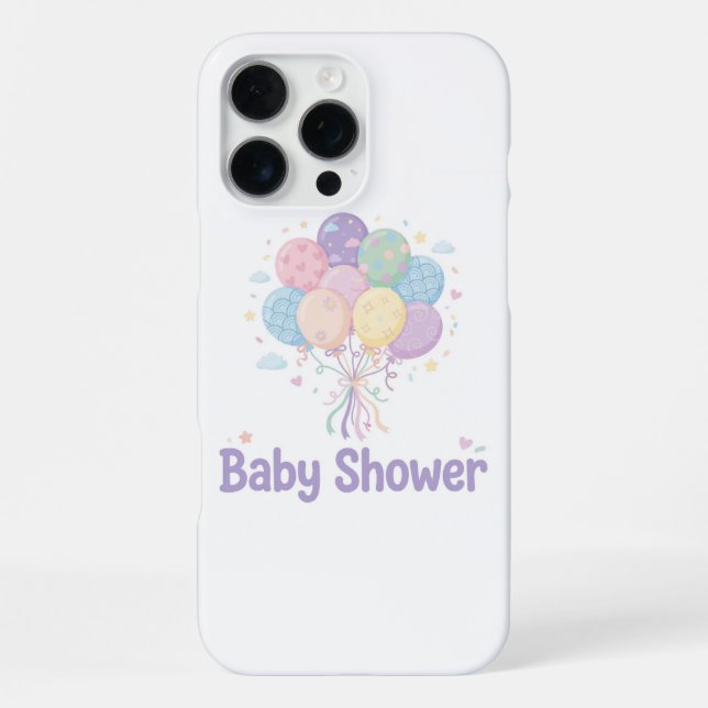 Baby Shower iPhone 16 Pro Max Hülle (Rückseite)