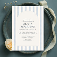 Baby Shower Junge mit blauen Streifen