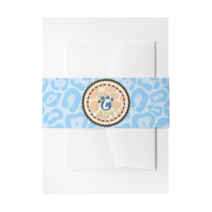 Baby Shower Jungen Blau Safari Druck Thema Party Einladungsbanderole
