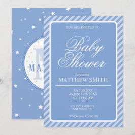 Baby Shower Jungenparty-Einladung Einladung