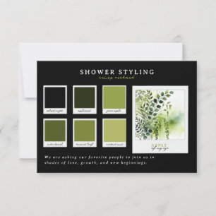Baby-Shower-Kleidung   Apple Orchard-Palette Einladung