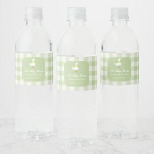 Baby Shower Kleine Gans Wasserflaschenetikett