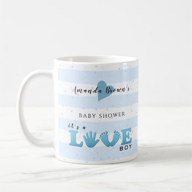 Baby Shower Liebe Baby Boy Kaffeetasse (Links)