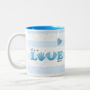 Baby Shower Liebe Baby Boy Zweifarbige Tasse