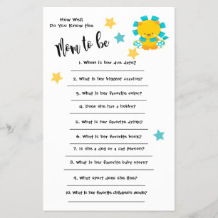 Baby Shower Lion Wie gut Sie wissen, Karte