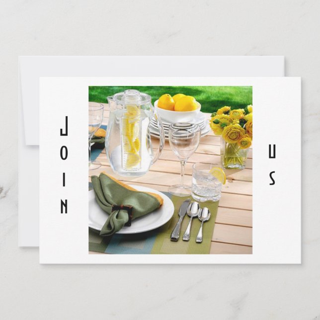 BABY SHOWER LUNCHEON INVITATION EINLADUNG (Vorderseite)