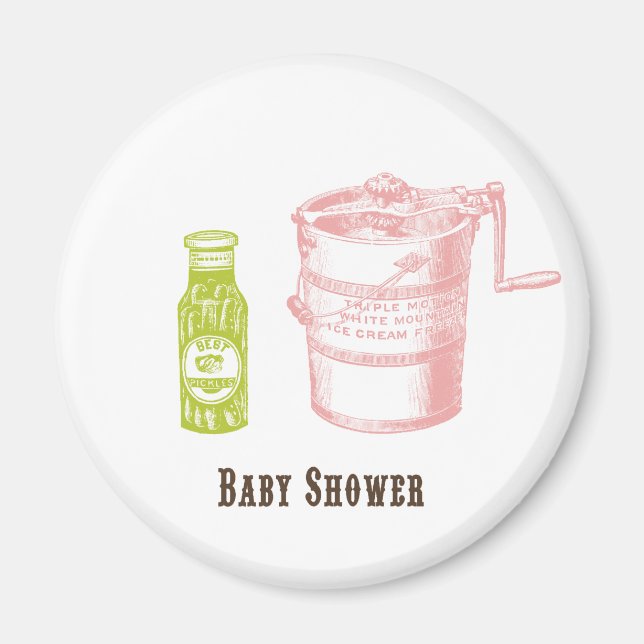 Baby Shower Magnet (Vorne)