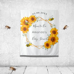 Baby-Shower-Mama-to-bee Sonnenblumen geschlechtsne Wandteppich