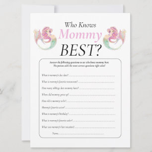 Baby Shower Meerjungfrau Mama Baby Unter Dem Meer Einladung