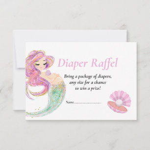 Baby Shower Meerjungfrau Rosa Einladung Unter dem