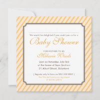 BABY SHOWER modern vintage süße Streifen neutral