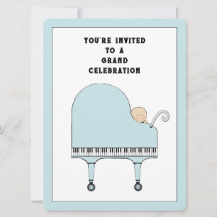 Baby-Shower-Musik-Thema Einladung