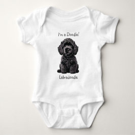 Baby Shower Niedlich Labradoodle Welpe - Ich bin e Strampler