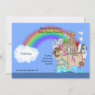 Baby Shower Noahs Ark Einladung