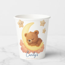 Baby Shower Paper Cup – Teddy Bear on the Moon