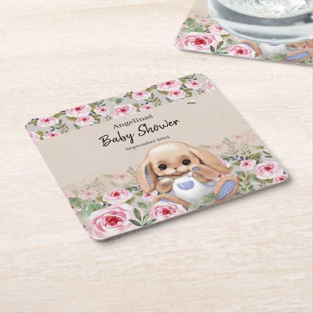 Baby Shower Paper Untersetzer mit niedlichem Desig (angewinkelt)
