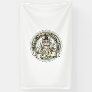 Baby-Shower-Papierkatze Baby-Shower-Papier Banner