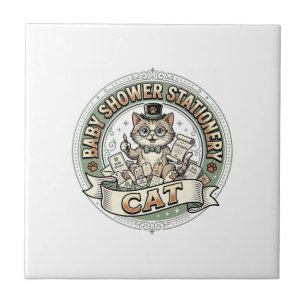 Baby-Shower-Papierkatze Baby-Shower-Papier  Fliese