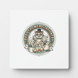 Baby-Shower-Papierkatze Baby-Shower-Papier Fotoplatte