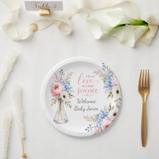 Baby Shower Papierplatte: Highlights IVF-Reise Pappteller
