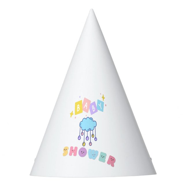 Baby Shower Party Hat Partyhütchen (Vorderseite)