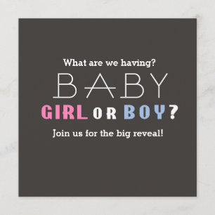 Baby Shower Party zur Geschlechtsenthüllung Junge  Einladung