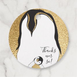 Baby Shower Penguin Geschenkanhänger