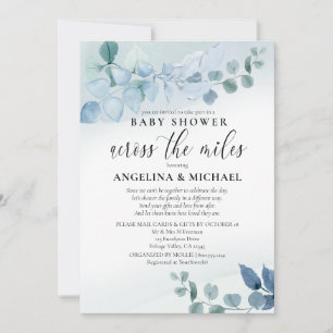 Baby Shower per Post Dusty Eucalyptus Botanical Einladung