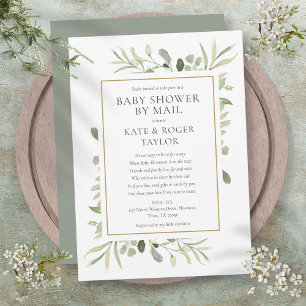 Baby-Shower per Post für große Entfernungen mit Gr Einladung