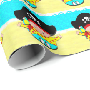 Baby-Shower-Piratengeschenk Geschenkpapier