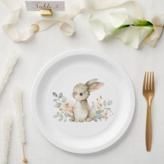 Baby Shower Plates Bunny Themed Baby Shower Pappteller