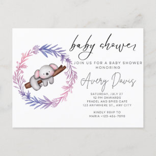 Baby Shower Postkarte