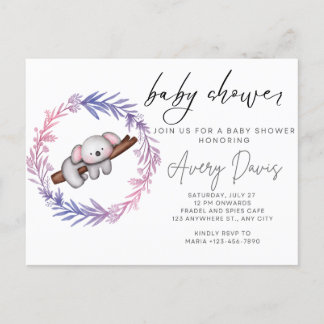 Baby Shower Postkarte