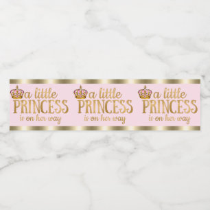 Baby-Shower-Prinzessin Wasserflaschen-Etiketten au Wasserflaschenetikett