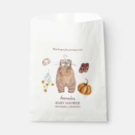 Baby Shower Pumpkin Minimalistisch Baby Geschenktütchen