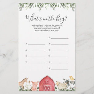 Baby Shower Raten Was ist im Bag Game?