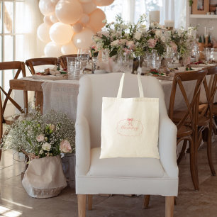 Baby Shower Rosa Schleife Mädchen Coquette Mutti B Tragetasche