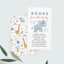 Baby Shower Safari Elephant Books for Baby