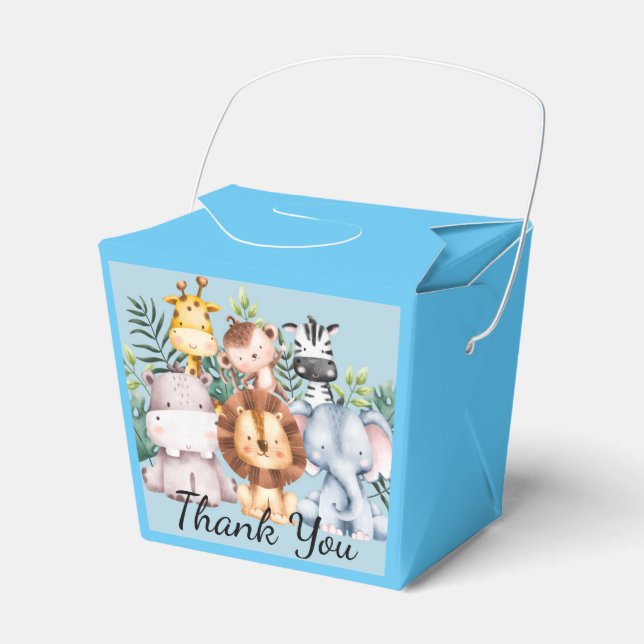 Baby Shower Safari Gevor Box Geschenkschachtel (Vorderseite)