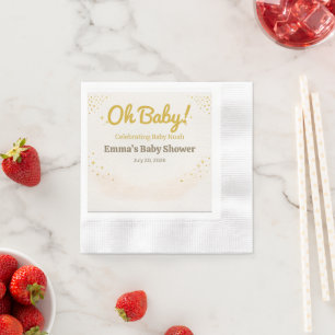 Baby-Shower-Serviette Kürbis-Wald-Thema Serviette